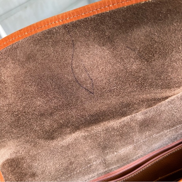 Vintage Dooney Bourke crossbody bag dark brown tan trim Made in USA - Picture 12 of 16